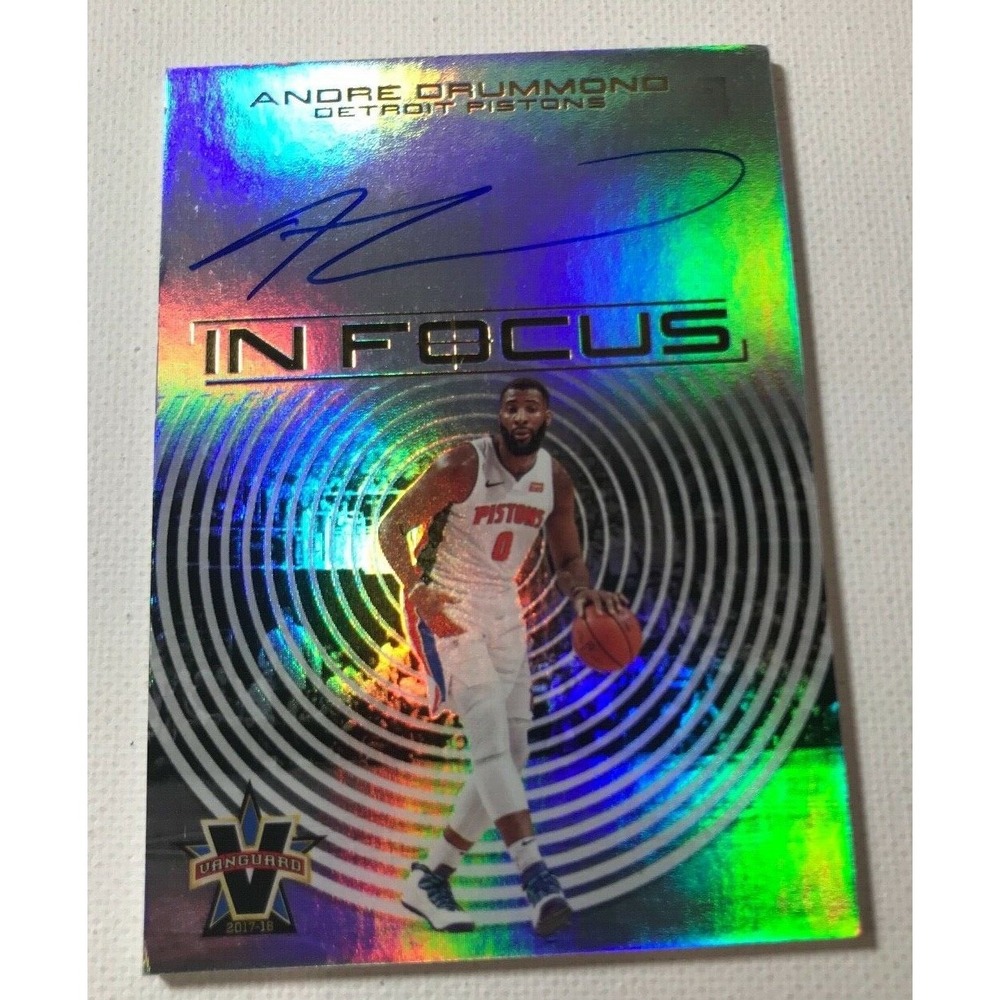 ANDRE DRUMMOND 2017-18 IN FOCUS VANGUARD AUTO /49 DETROIT PISTONS
